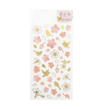 春柄 さくらシール 鳥と桜