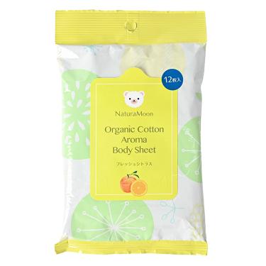 オーガニックコットン アロマボディシート シトラス 12枚入