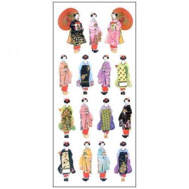 和風シール 舞妓