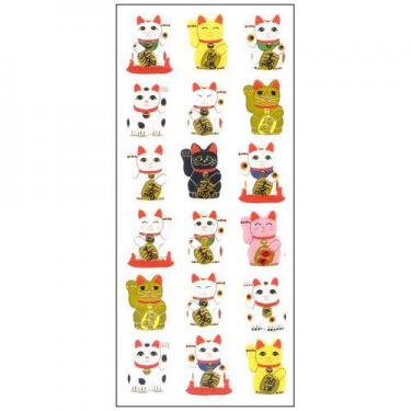 和風シール 招き猫