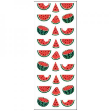 夏柄 ラメ入りシール スイカ