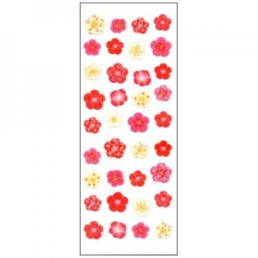 ラメ入りシール 梅