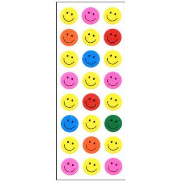 ラメ入りシール カラフルスマイル 大