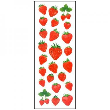 ラメ入りシール リアルイチゴ