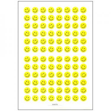 クリアーシール スマイル 黄色 9mm