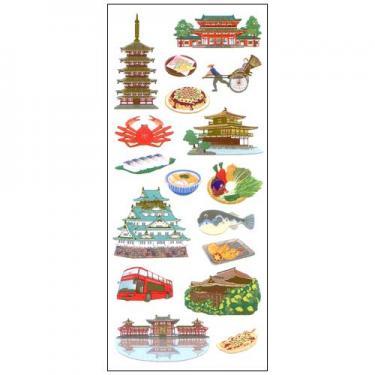 和風シール 関西旅行