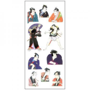 和風シール 浮世絵役者絵