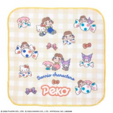 ミニタオル PEKO×サンリオキャラクターズ ハローキティ&マイメロディ&クロミ