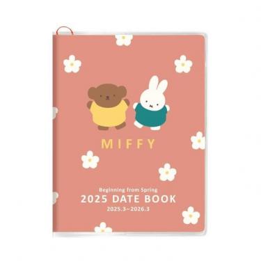 2025年3月始まり手帳 月間 A6 ミッフィー ピンク