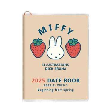 2025年3月始まり手帳 月間 A6 ミッフィー セピア