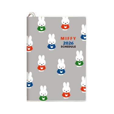 ミッフィー & メラニー 富士山限定ペア 2025年10月始まり手帳 週間ブロック B6 ミッフィー ホワイト