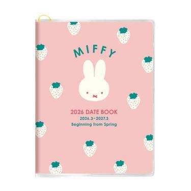 2026年3月始まり手帳 月間 A6 ミッフィー ピンク