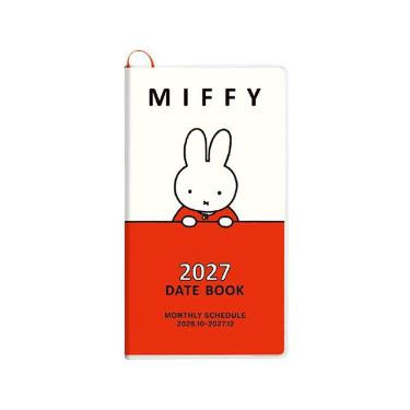 2026年10月始まり手帳 月間 B7 ミッフィー レッド