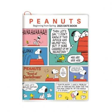 2025年3月始まり手帳 月間 A6 PEANUTS 白