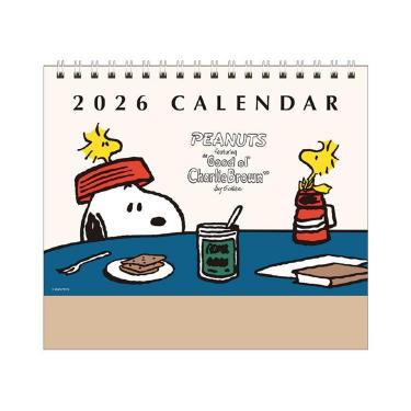2026年1月始まりカレンダー 卓上 スヌーピー