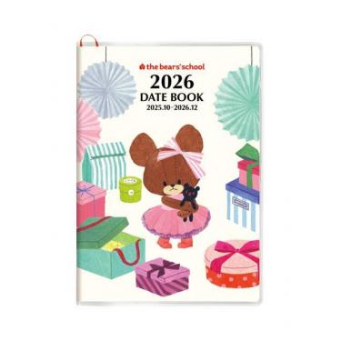 2025年10月始まり手帳 月間 A6 くまのがっこう アイボリー