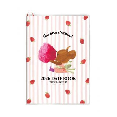 2025年10月始まり手帳 月間 A6 くまのがっこう ピンク