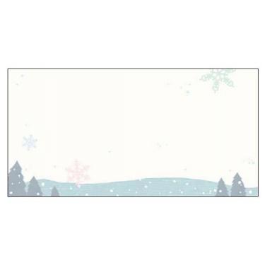 封筒　雪のたより