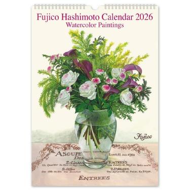 2026年1月始まりカレンダー 壁掛け L 橋本不二子 Roses