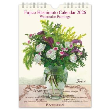 2026年1月始まりカレンダー 壁掛け S 橋本不二子 Roses
