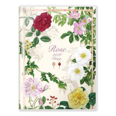 2025年12月始まり手帳 月間 A5 クラシックローズ 生成り