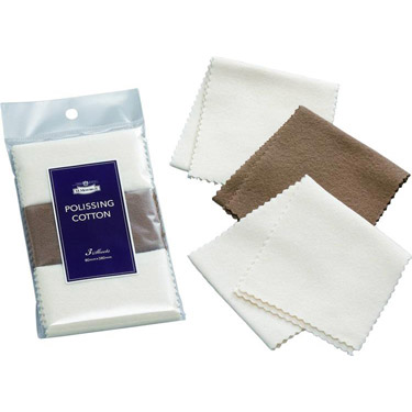 ポリッシングコットンミニ 3枚入り ベージュ ブラウン エム・モゥブレィ プレステージ