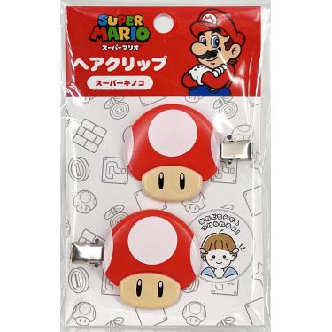 ヘアクリップ スーパーマリオ スーパーキノコ