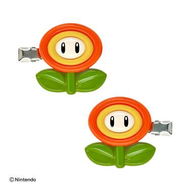 ヘアクリップ スーパーマリオ ファイヤーフラワー