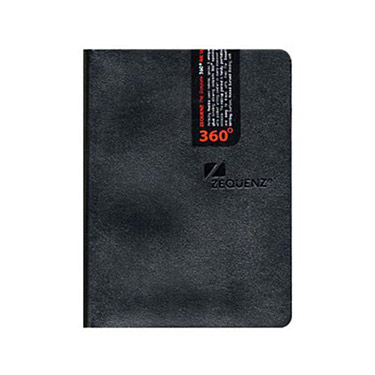 ジークエンス 360ノート S 方眼 ブラック