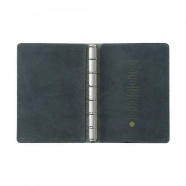 レザーバインダー プエブロ ミニ6 ネイビー