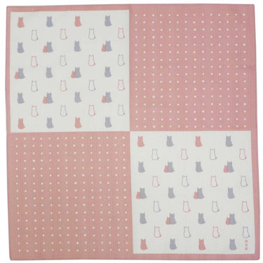 ランチクロス 小布 ねこ ピンク