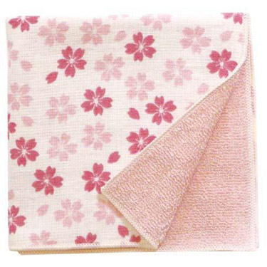 和たおる セミウォッシュ まめ桜 濱文様