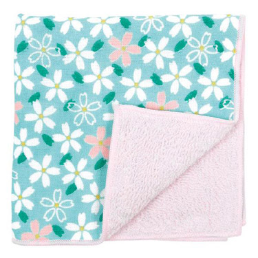 セミウォッシュ ハンドタオル むすめ小桜 濱文様
