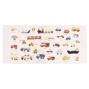 ずかんミニバスタオル 47×100cm のりもの