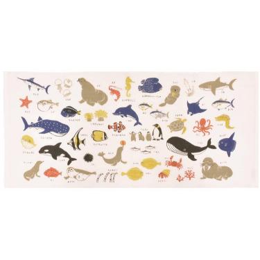1枚ずつめくれるマスキングテープ 海のいきもの 深海魚