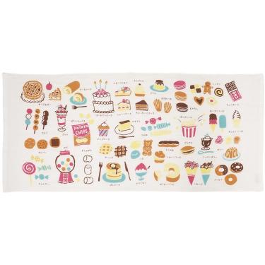 ずかんミニバスタオル 47×100cm おかし