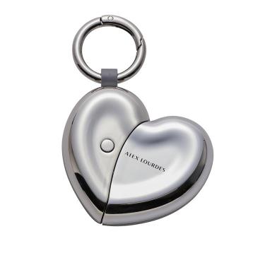 フェイスケア ハートチャーム メタリックシルバー AX-NB514sv