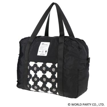 パッカブルボストンS 25L ブラック/カメリア ダブリュピーシーパターンズ