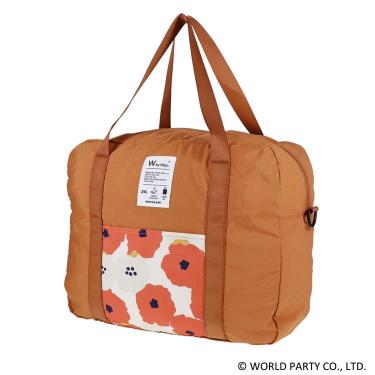 パッカブルボストンS 25L オレンジ/ピオニ ダブリュピーシーパターンズ