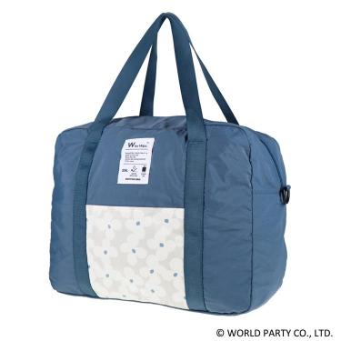 パッカブルボストンS 25L ブルー/クッカ ダブリュピーシーパターンズ