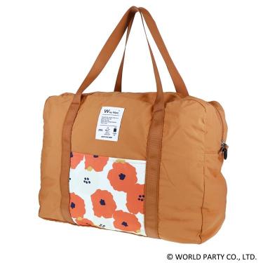 パッカブルボストンM 35L オレンジ/ピオニ ダブリュピーシーパターンズ