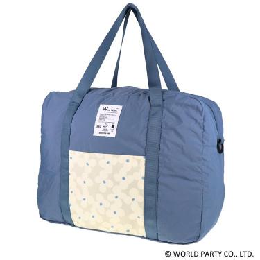 パッカブルボストンM 35L ブルー/クッカ ダブリュピーシーパターンズ