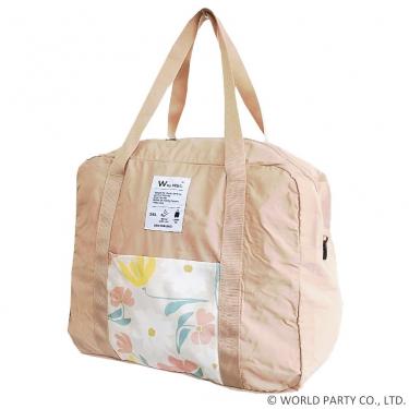 パッカブルボストンS 25L ベージュ/ポルク ダブリュピーシーパターンズ