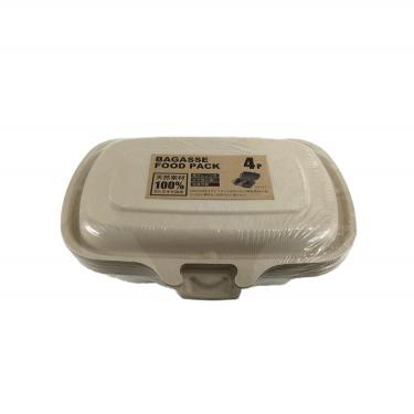 バガスモールド 仕切コンテナL 600ml 4P