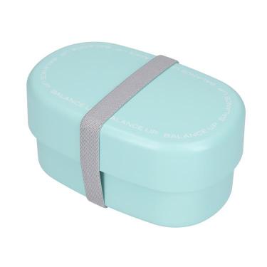 オーバルランチボックス 570ml ブルー バランスアップ お弁当箱【ロフト限定】