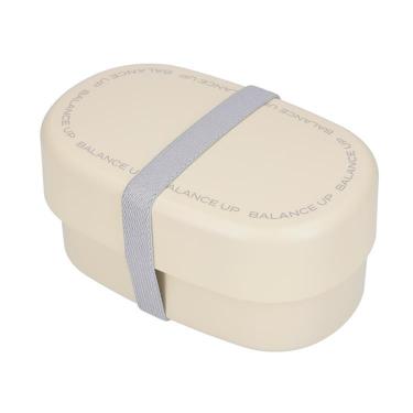 オーバルランチボックス 570ml アイボリー バランスアップ お弁当箱