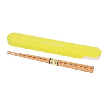 箸・箸箱セット 各18cm イエロー バランスアップ お弁当箱【ロフト限定】