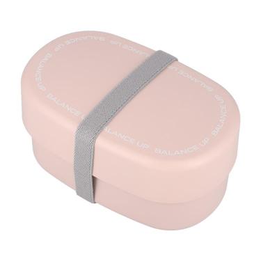 オーバルランチボックス 570ml ピンクベージュ バランスアップ お弁当箱【ロフト限定】