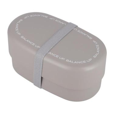 オーバルランチボックス 830ml グレー バランスアップ お弁当箱【ロフト限定】