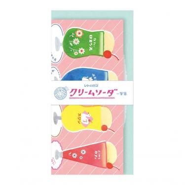 レトロ日記 一筆箋 カラフル